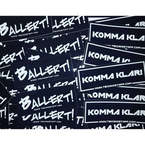 Techno Sticker und Aufkleber